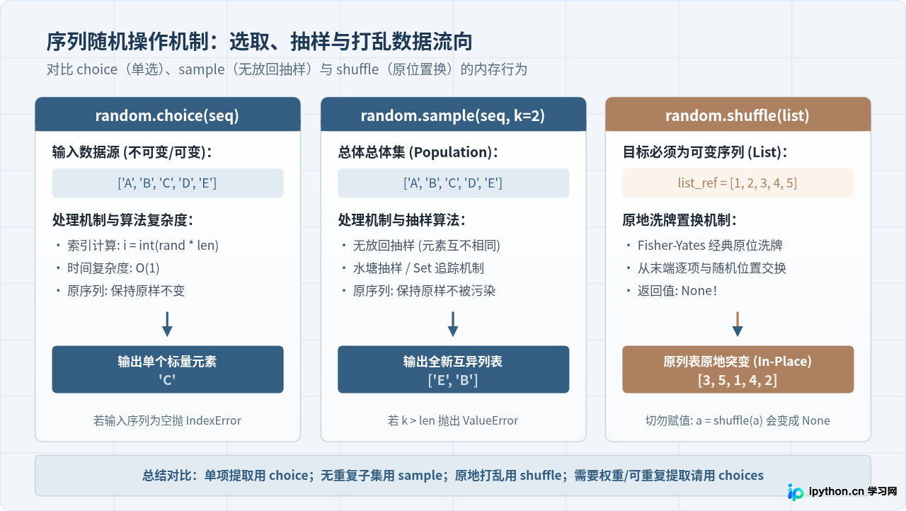 Python生成随机数：random模块常用函数与用法