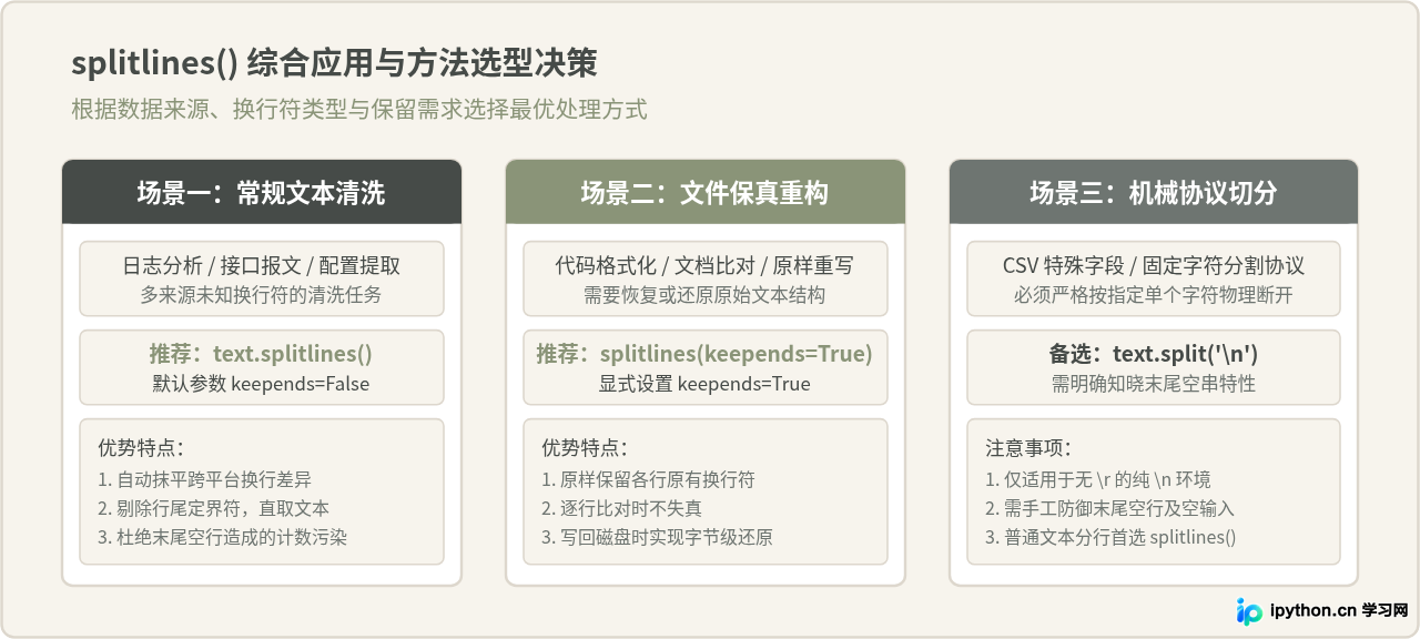 Python使用splitlines()按换行符分割字符串的方法
