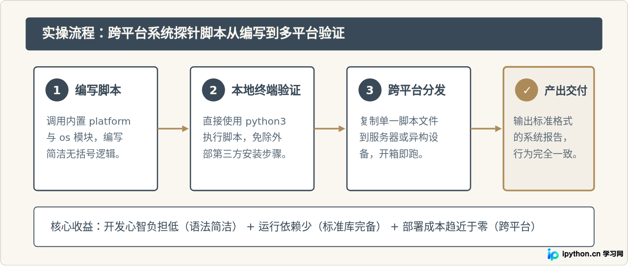Python的核心特点：语法简洁、跨平台与丰富的标准库