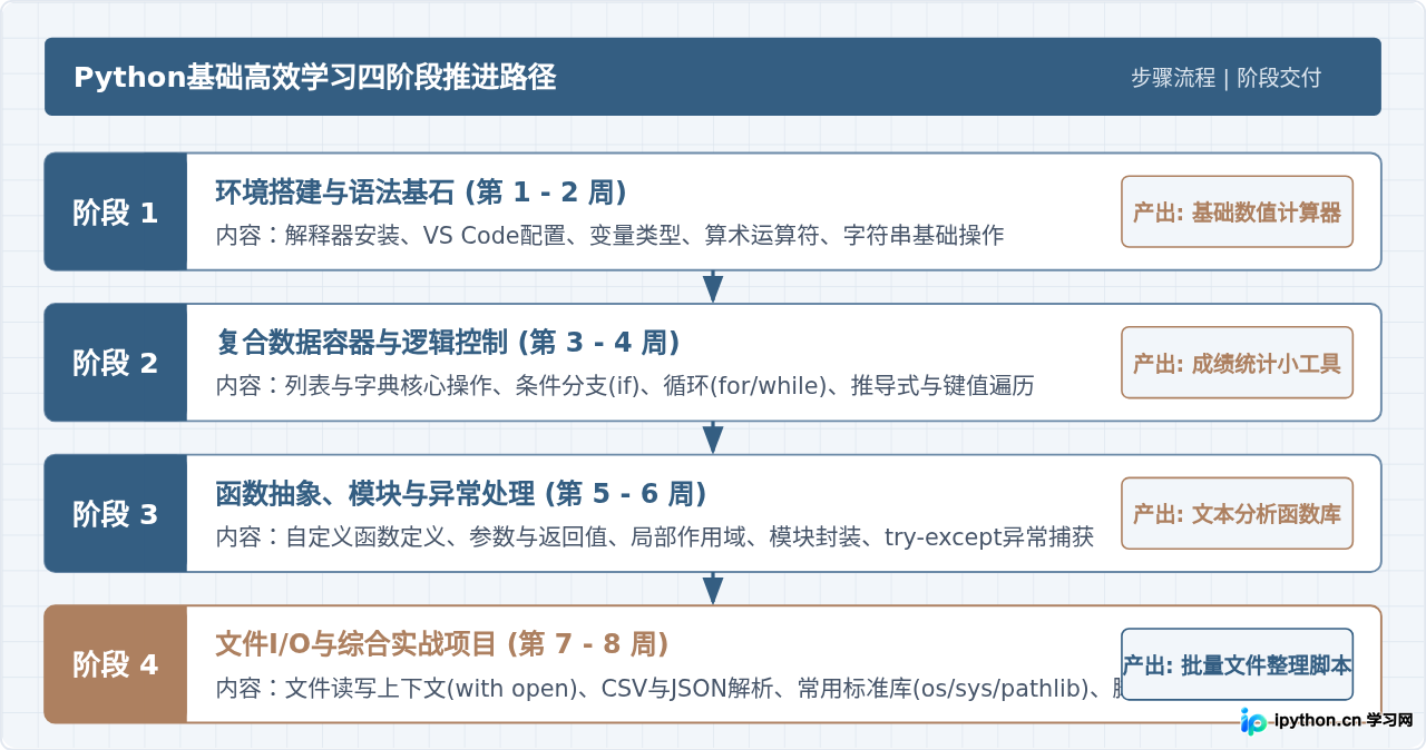 自学Python基础需要多久？高效学习路径规划