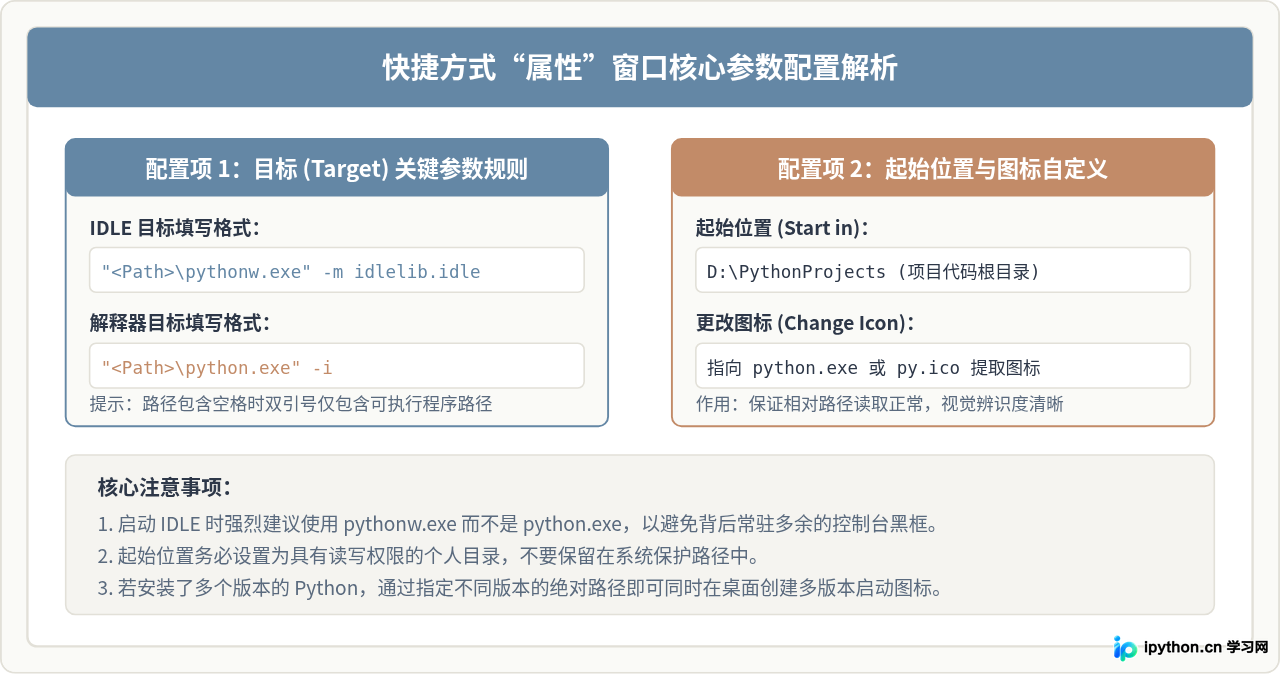 安装Python后怎么在桌面创建快捷方式启动IDLE或解释器