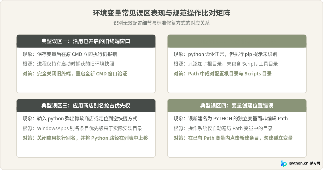 Win10配置Python环境变量后提示'不是内部或外部命令'的解决办法