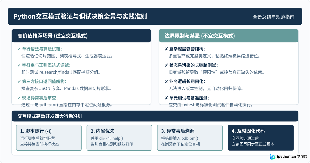 怎么用Python交互模式快速验证代码与调试？