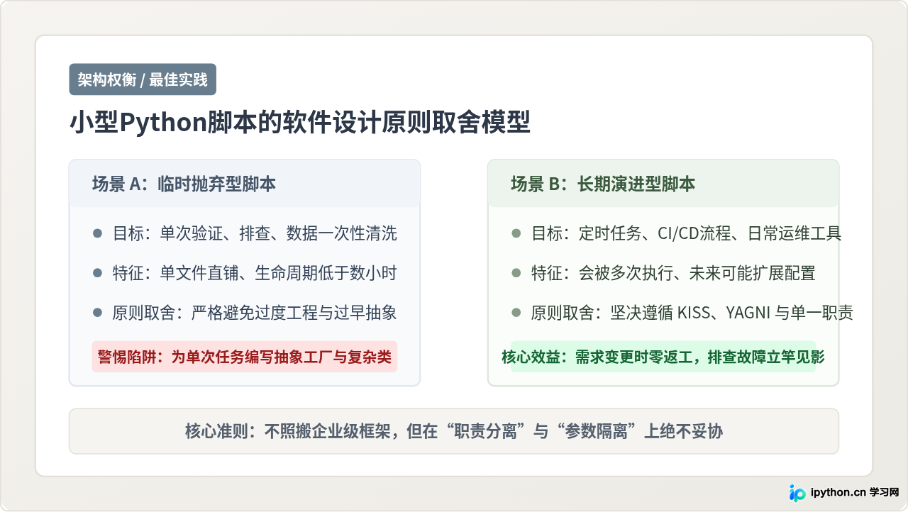 小型Python脚本需要遵循软件设计原则吗