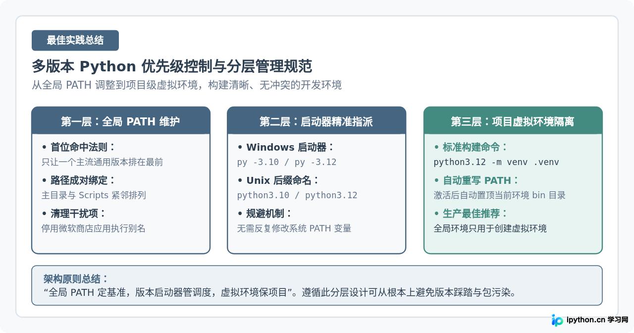 多版本Python共存时怎么管理环境变量优先级