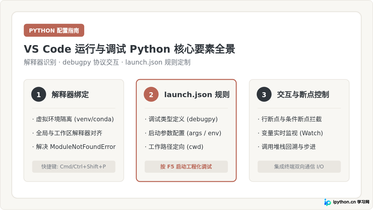 VS Code中调试和运行Python脚本的配置指南