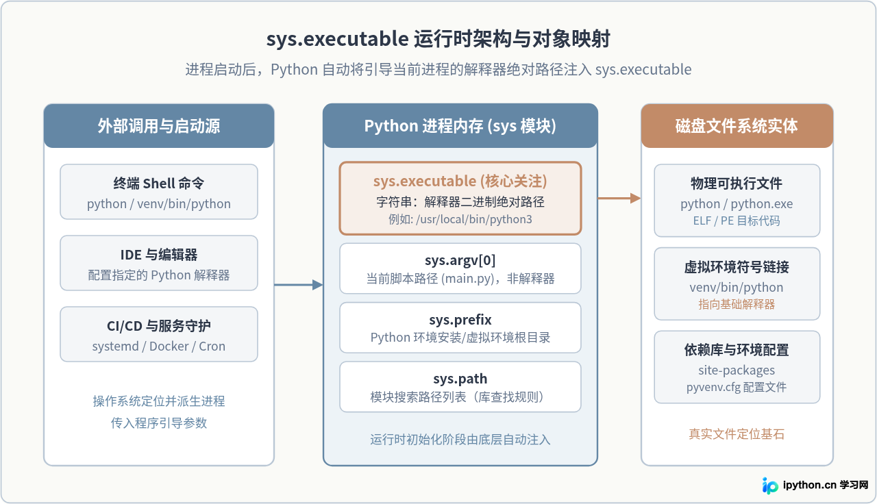 Python代码中怎么获取当前解释器路径(sys.executable)