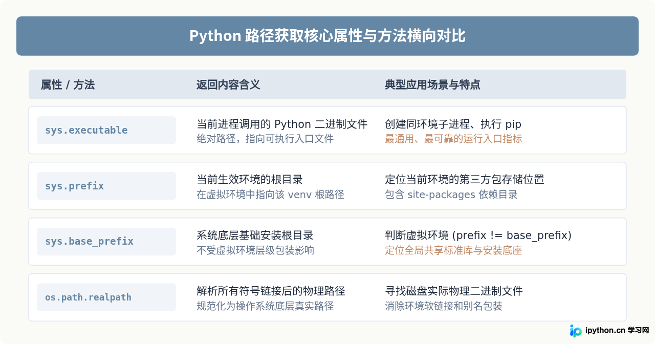 Python代码中怎么获取当前解释器的安装路径