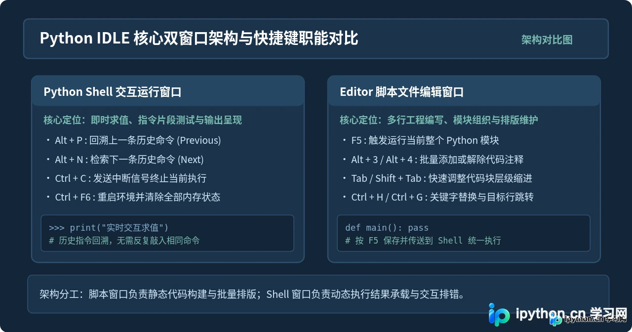 Python IDLE常用快捷键有哪些