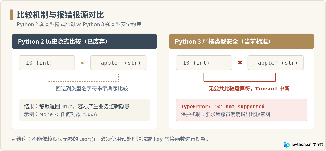 Python列表排序报错TypeError怎么办？处理混合类型与None值