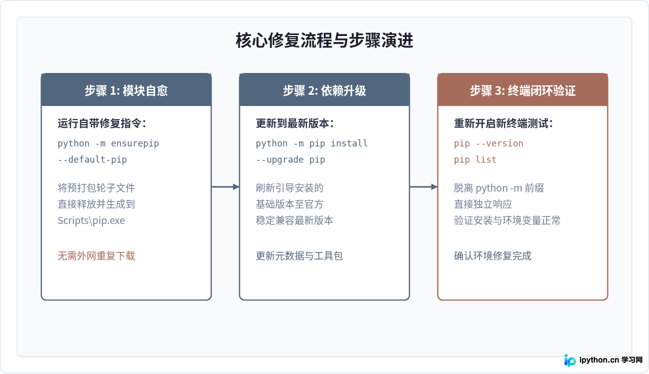 Python安装后提示pip命令不存在该怎么解决