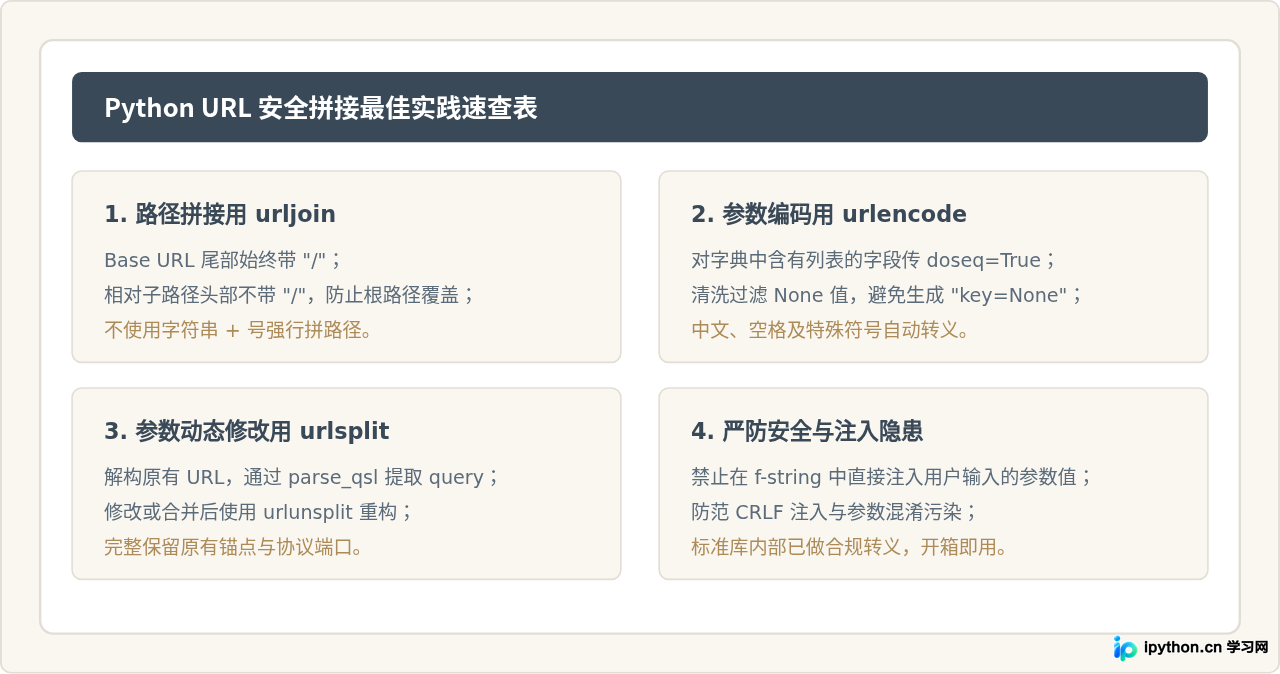 Python安全拼接URL及处理查询参数的方法