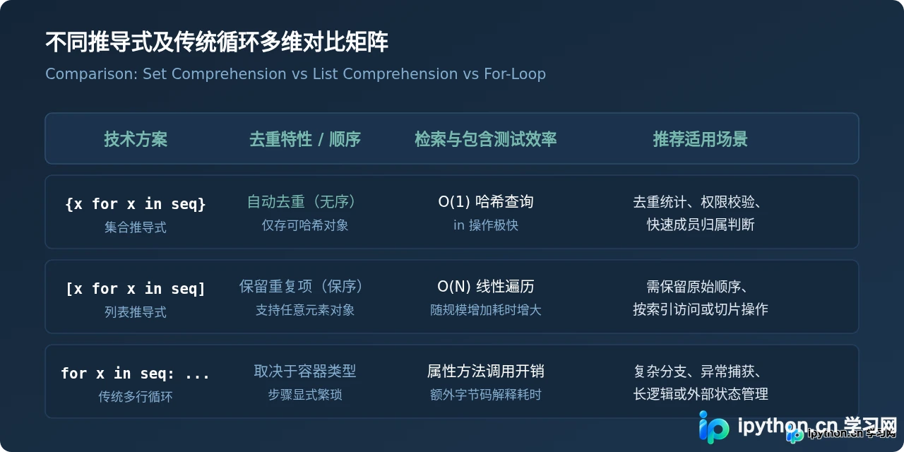 Python集合推导式语法详解与实战案例
