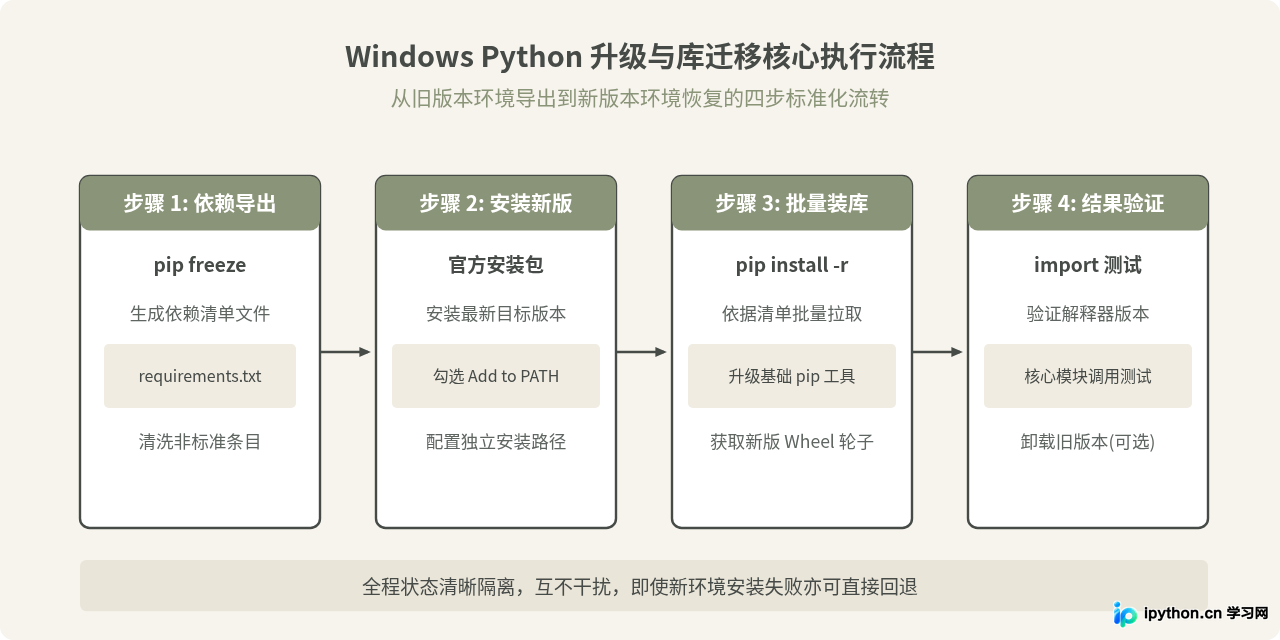 Windows系统怎么升级Python版本并保留已安装的第三方库