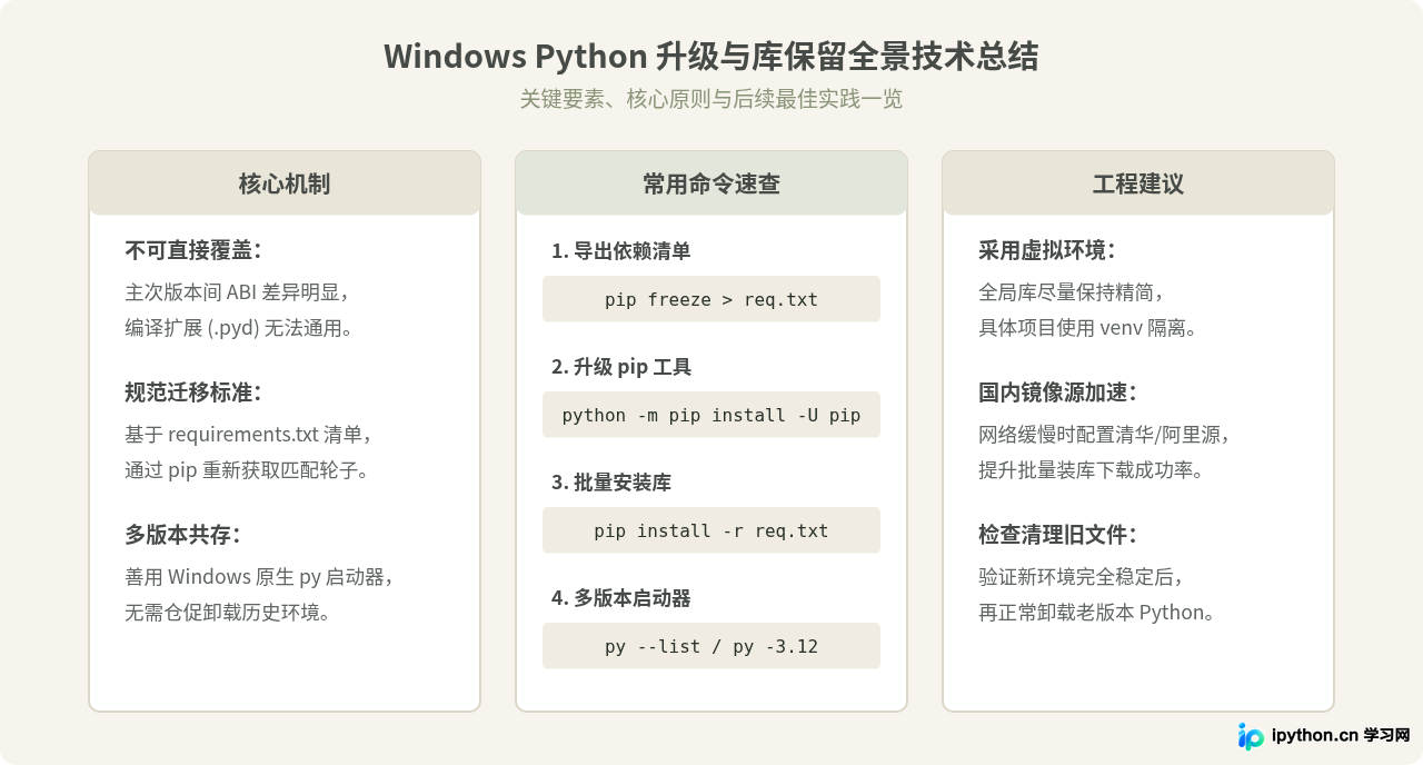 Windows系统怎么升级Python版本并保留已安装的第三方库