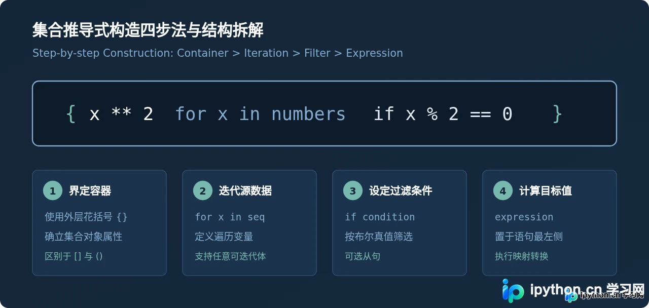 Python集合推导式语法详解与实战案例