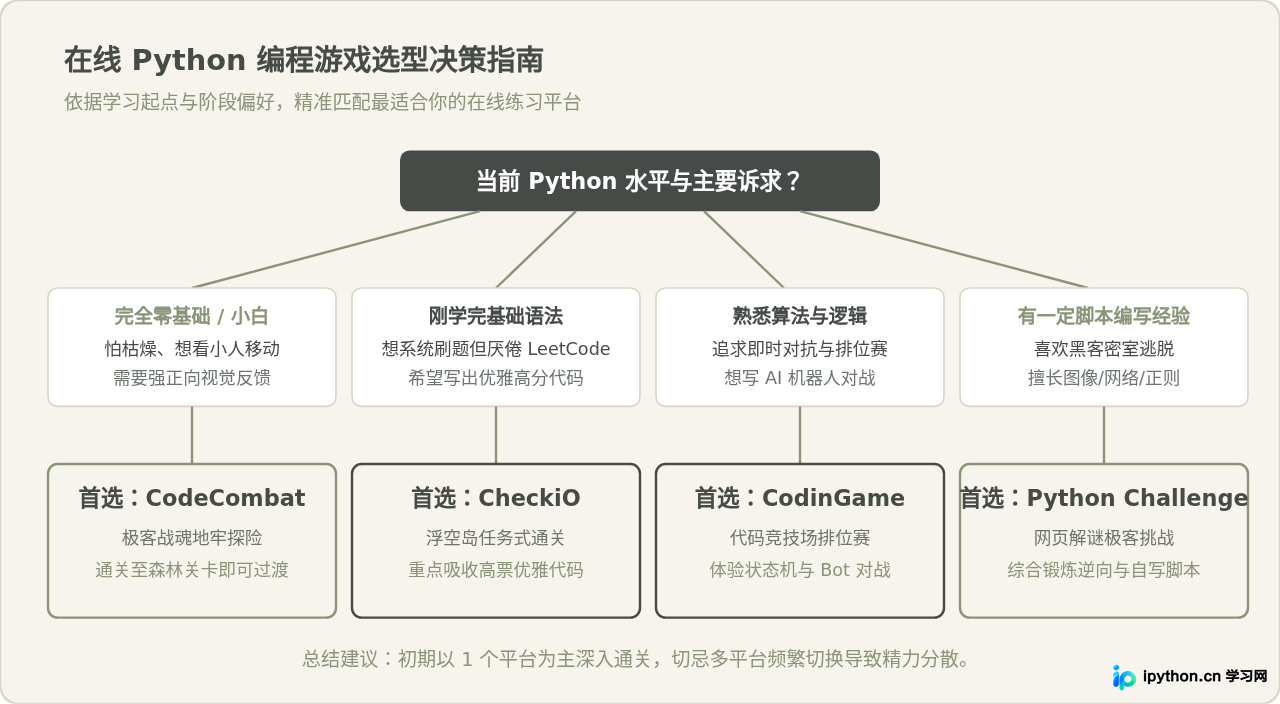 哪些网站可以在线玩Python编程游戏？