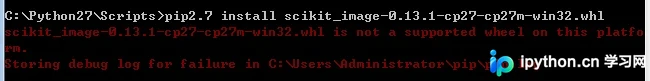 解决Python pip安装报错：is not a supported wheel on this platform