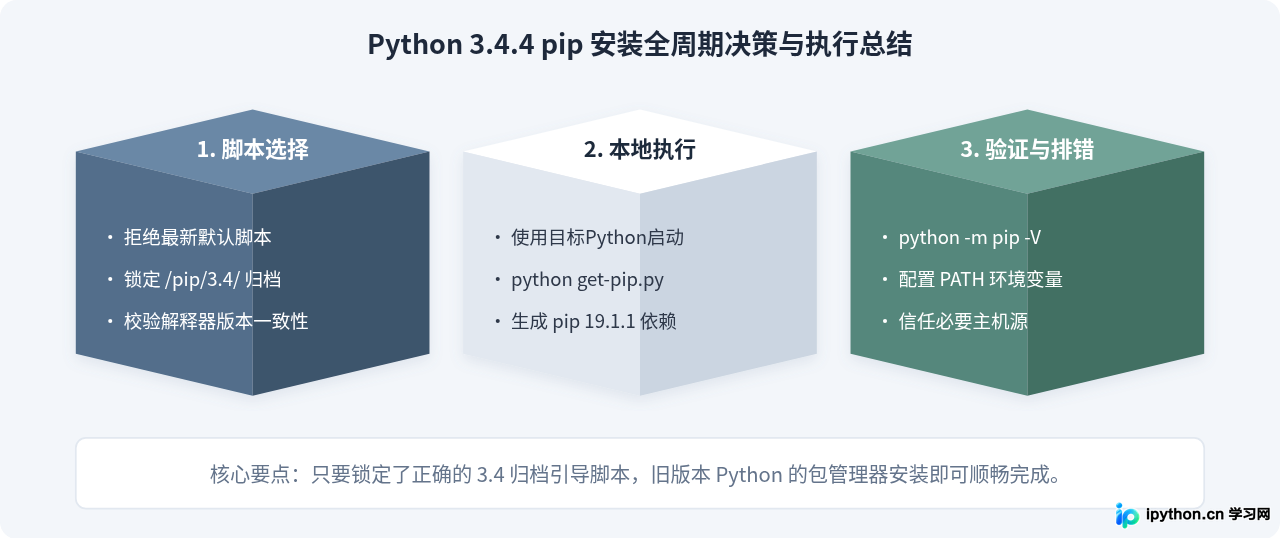 怎么在Python 3.4.4中通过get-pip.py脚本安装pip