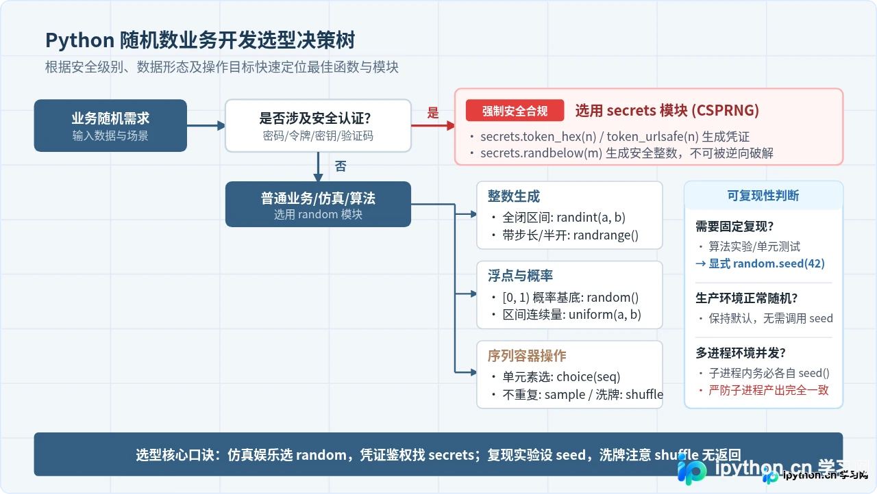 Python生成随机数：random模块常用函数与用法