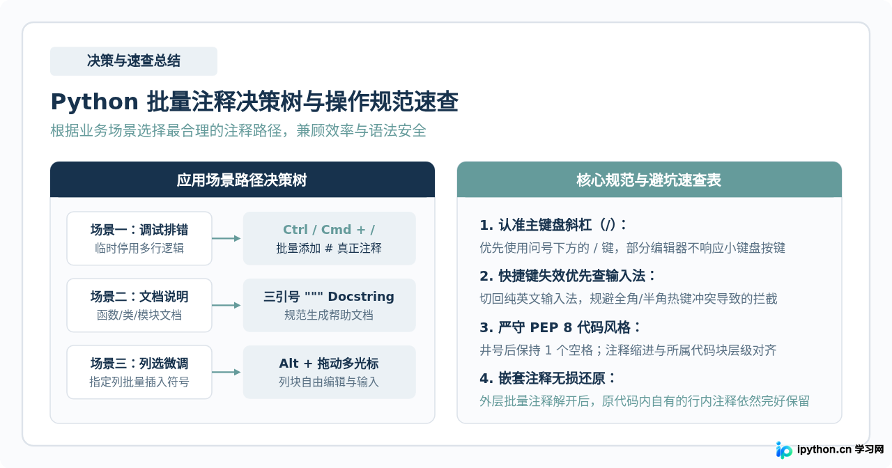 IDE中怎么快速批量注释Python代码
