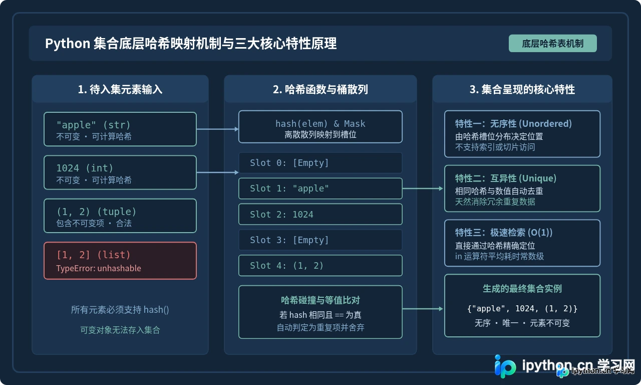 Python集合(set)基础：创建方法与核心特性