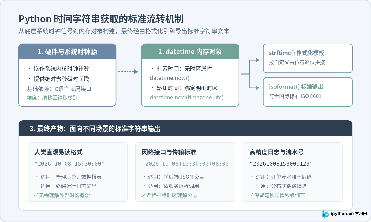 Python获取当前时间字符串的标准写法