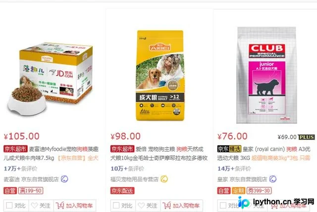 Python使用BeautifulSoup解析京东商品数据实战