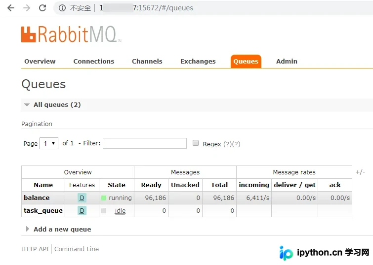 Python基于Pika实现RabbitMQ生产消费者模式详解