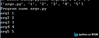 Python 命令行传入参数实现解析