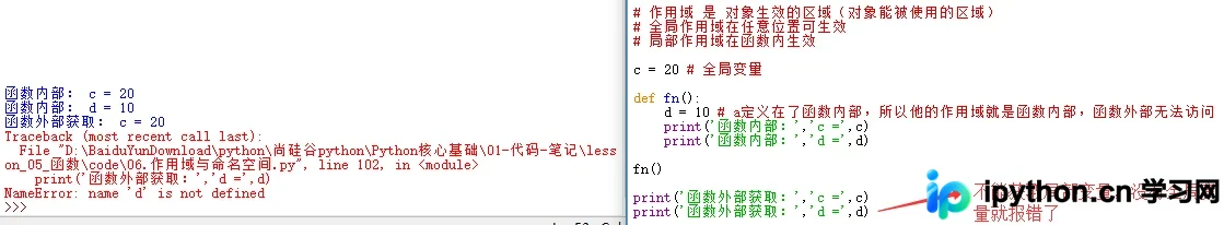 Python变量作用域与Global关键字详解