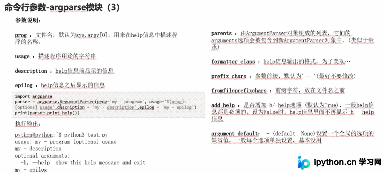 Python命令行参数处理与正则表达式基础指南