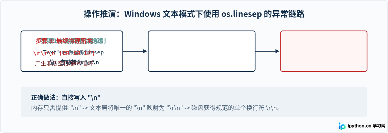 Python中os.linesep和\n有什么区别