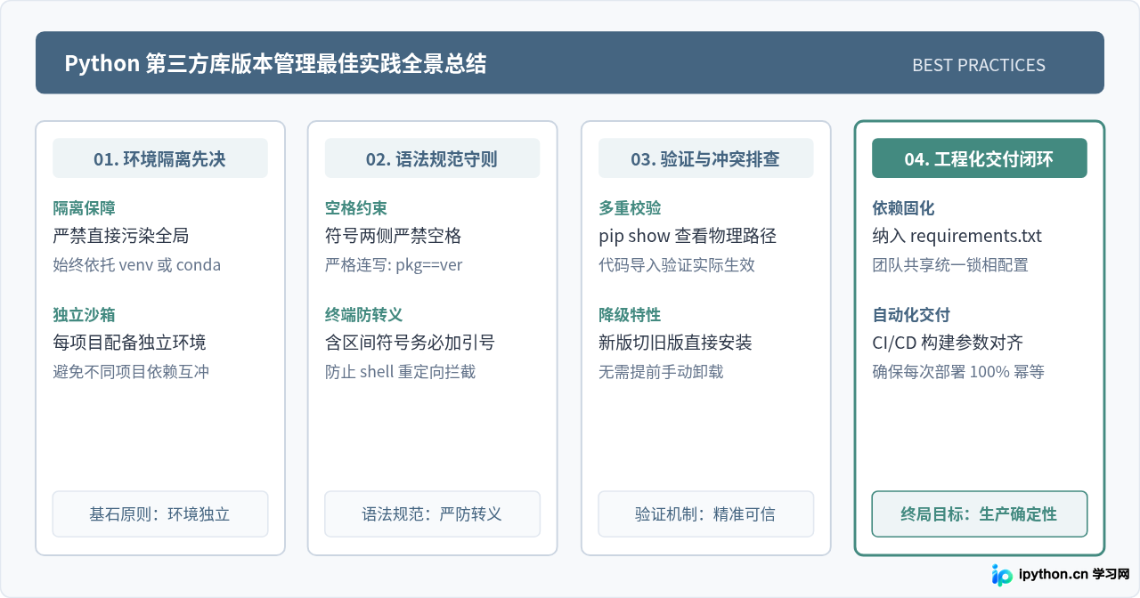 怎么使用pip指定安装特定版本的Python第三方库