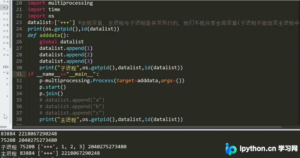 Python多进程全局变量共享机制详解与实现