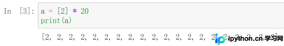 Python创建相同值数组与列表的两种实现方式