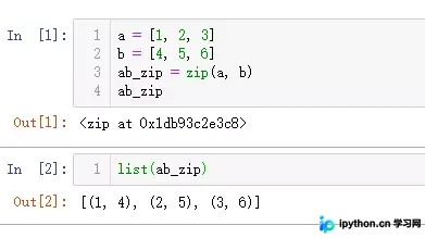Python3中zip()函数用法及*zip解包详解