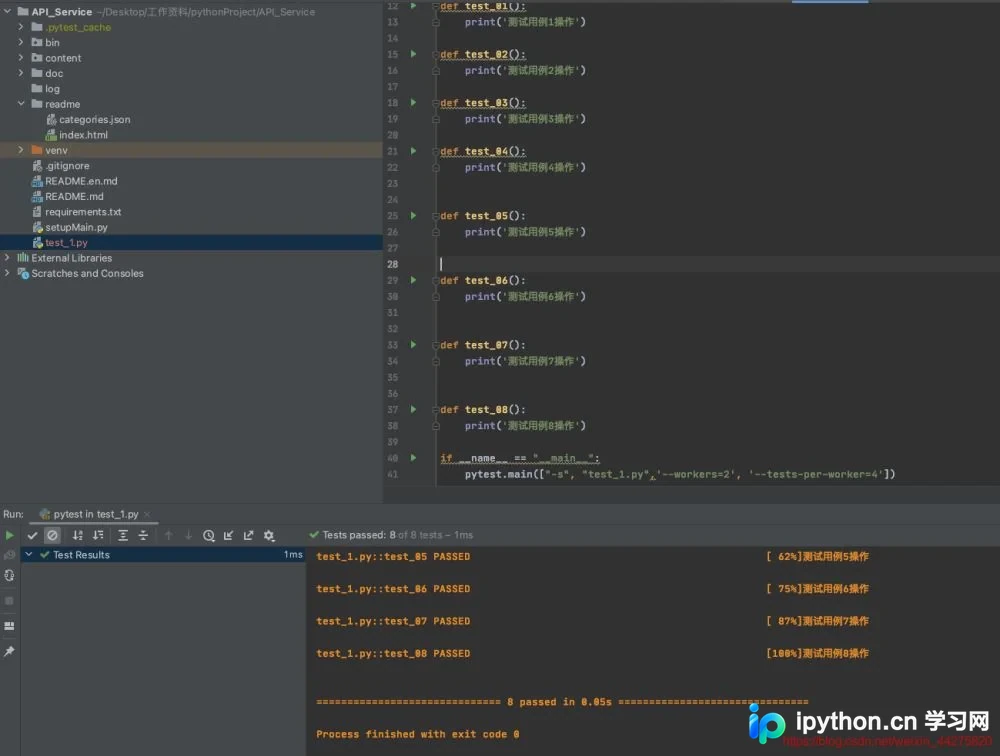 pytest实现多进程与多线程运行超好用的插件