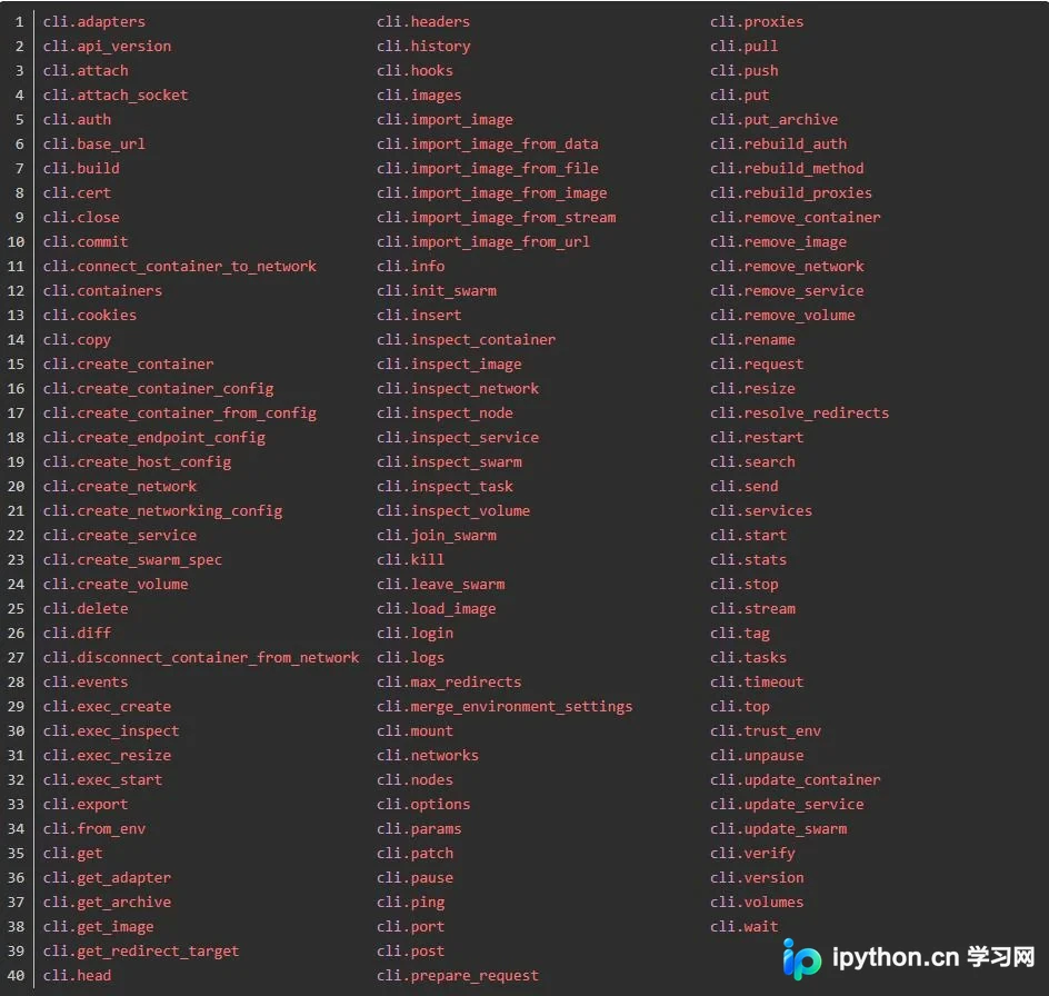 docker-py 用Python调用Docker接口的方法