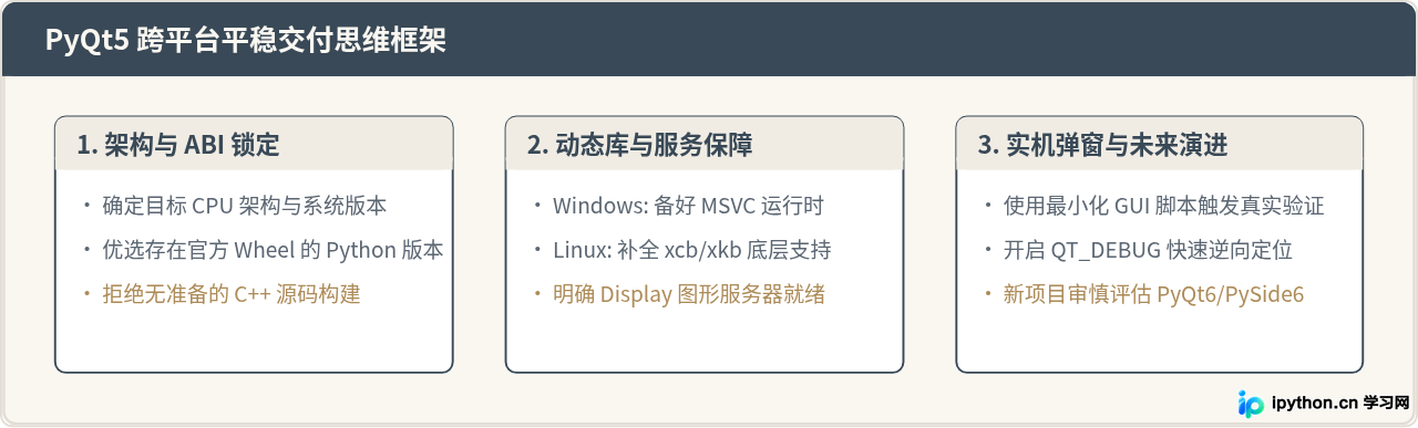 Windows、macOS和Linux下安装Python PyQt5的注意事项
