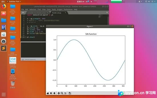 Python3利用Matplotlib绘制SIN与COS函数图形详解