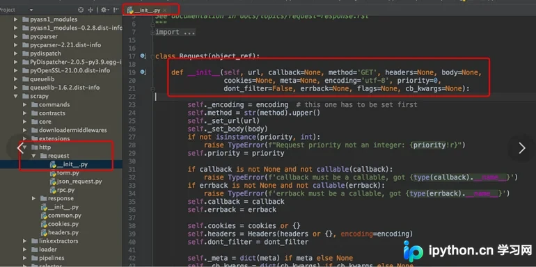 Python Scrapy框架中Request与Response对象详解