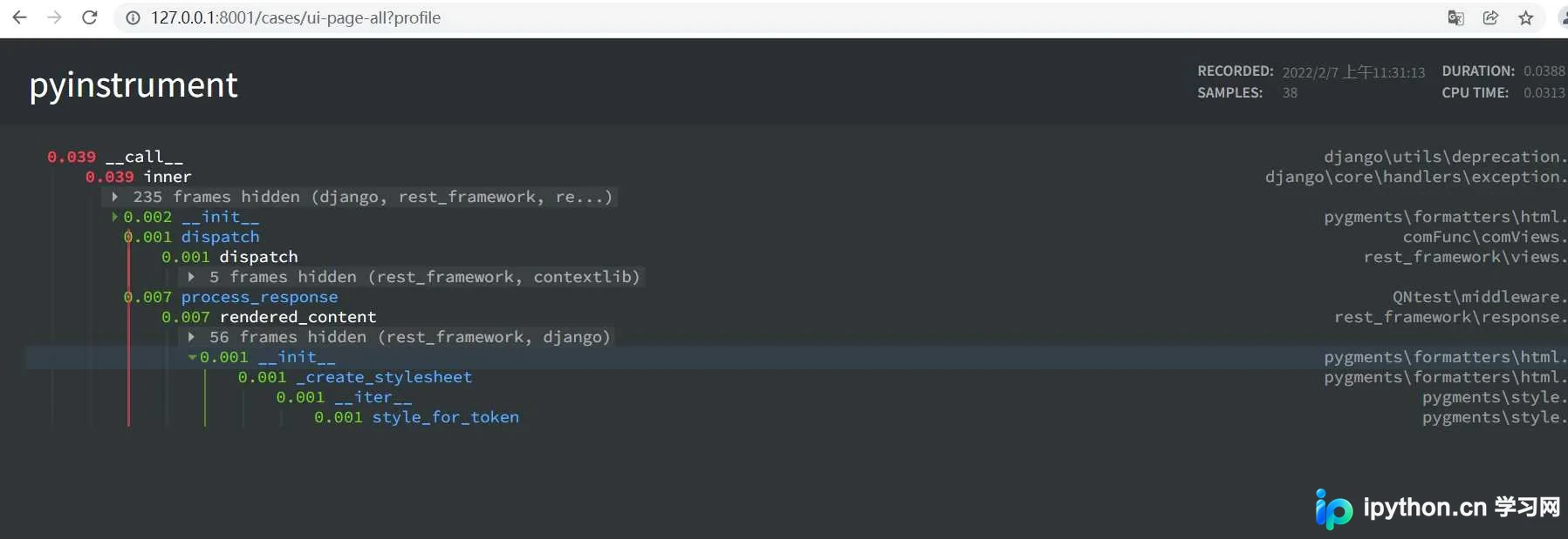 Python性能分析工具pyinstrument详解：从基础使用到Django集成