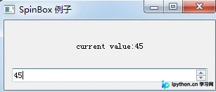 Python GUI库图形界面开发之PyQt5计数器控件QSpinBox详细使用方法与实例