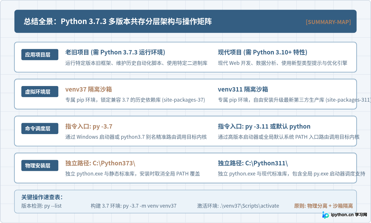 怎么在同一台电脑上共存Python 3.7.3与其他版本