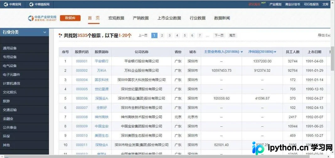 Python爬虫实战：从5行代码到爬取3000+上市公司数据