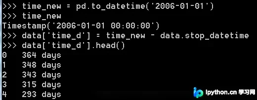 Python Pandas时间数据处理：转换、计算差值与提取年月日详解