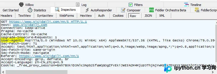 Python爬取免费代理IP并验证有效性示例