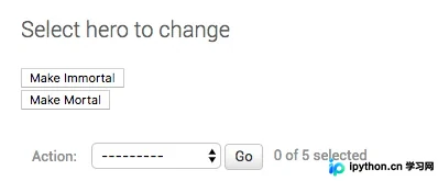 Django Admin 后台模型列表页面如何添加自定义操作按钮
