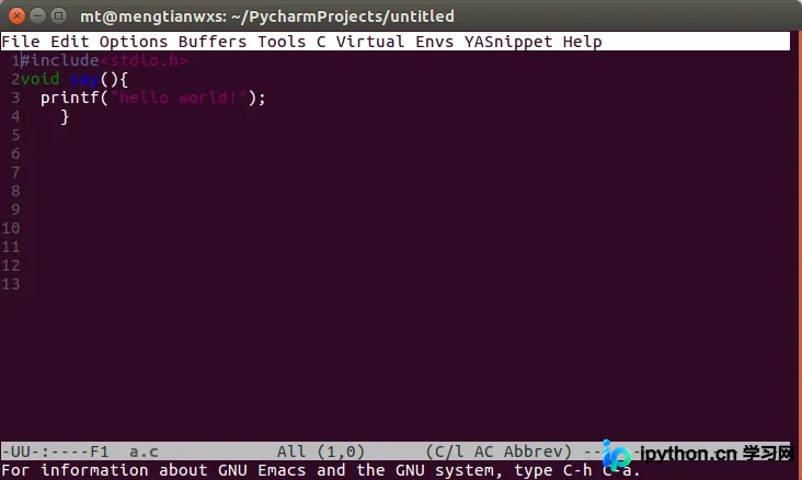 Python调用C语言函数的实现方法